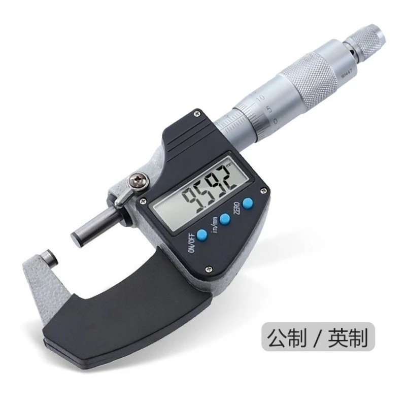 For micrometer large screen digital display metric system 0-25mm outer diameter micrometer accuracy 0.001mm spiral micrometer