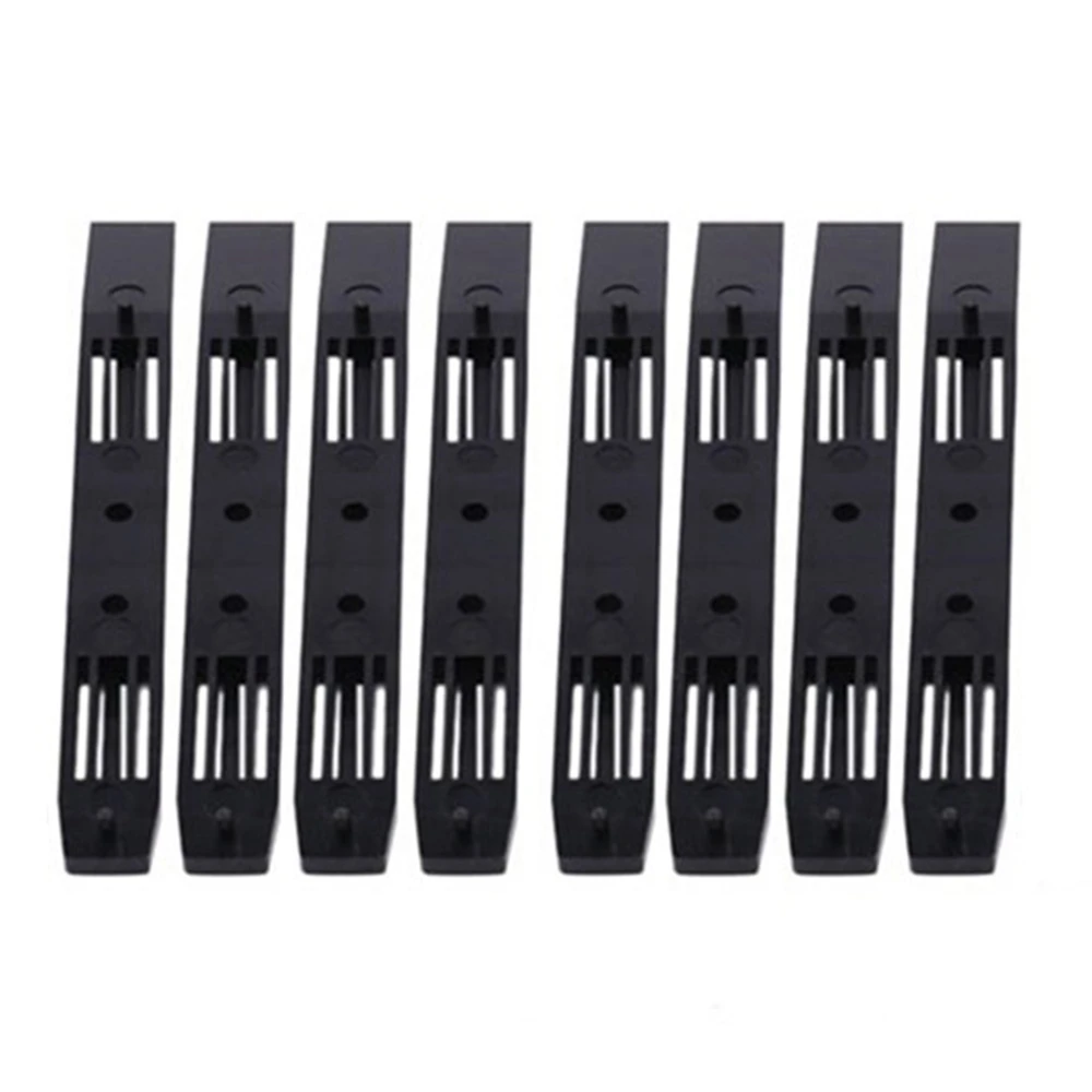 4 Pairs Hard Drive Rails Chassis Cage Accessories Drive Bay Slider Plastic Rails for 3.5 to 5.25 Hard Drive Tray Caddy