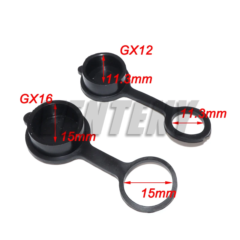 5PCS GX16 Aviation Circular Plug Socket Waterproof Dust Cap Welding Cable Connectors Rubber Protective Cover