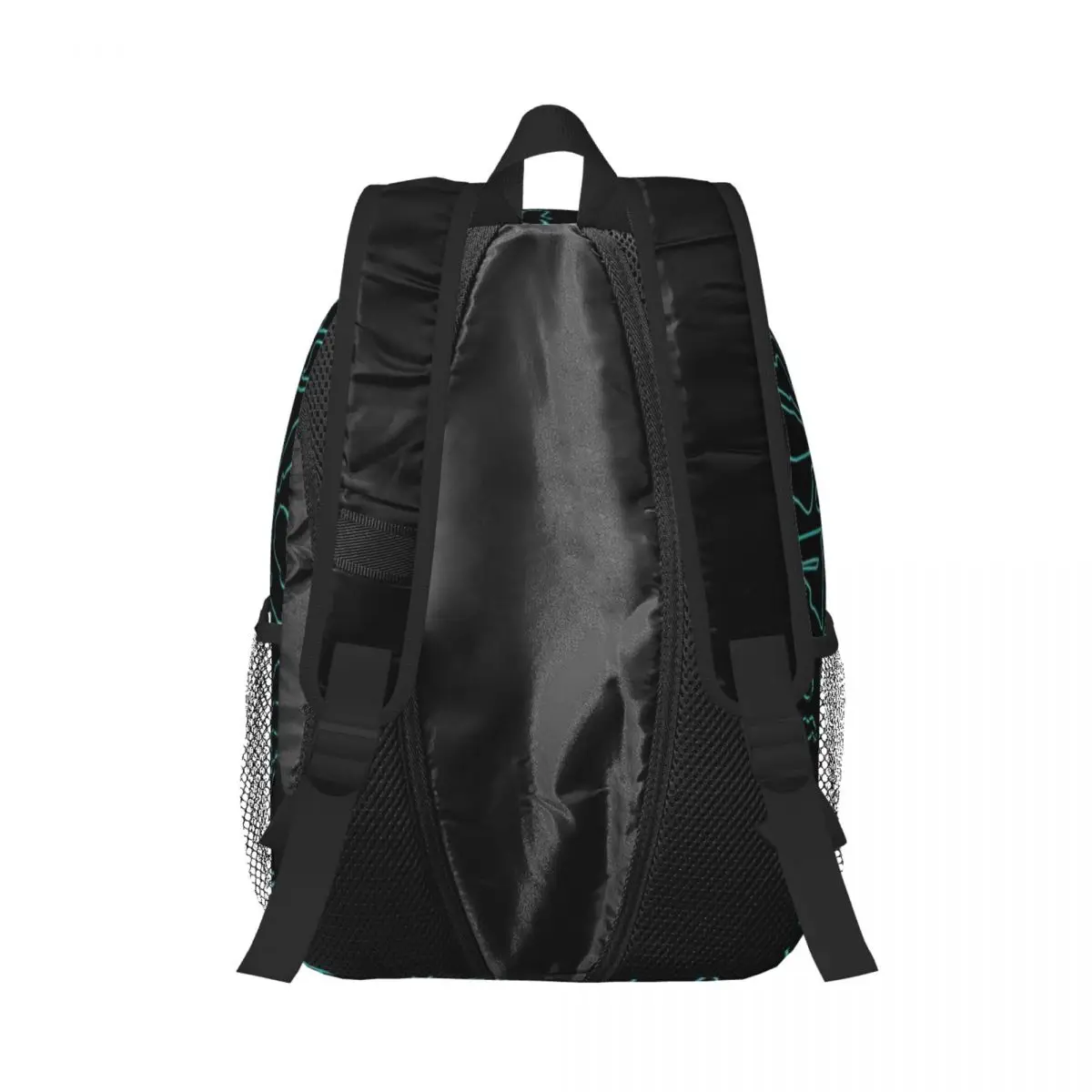 LH 44 Logotipo cromado - Padrão de circuitos impresso leve mochila casual para escola, ao ar livre, compras, escritório 15 polegadas