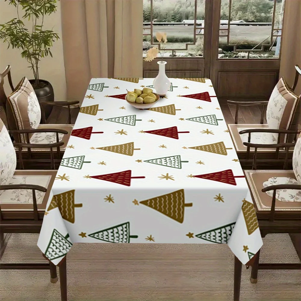 VIKAMA Weihnachtsthema Weihnachtsbaum Muster Manteles de Mesa Halloween Party Home Decor Tischdekoration