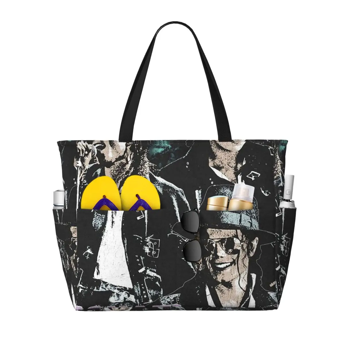 Michael Jackson Beach Tote Bag Sport Gym Yoga Duffle Large Tote Bag Women Travel Bag Fitness bag