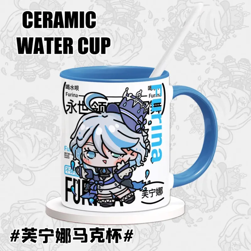 Genshin Impact Full Range Of Character Cup Genshin Impact Zhongli Xiao Lyney Ganyu Kazuha Hutao Furina Neuvillette Anime Mug Cup