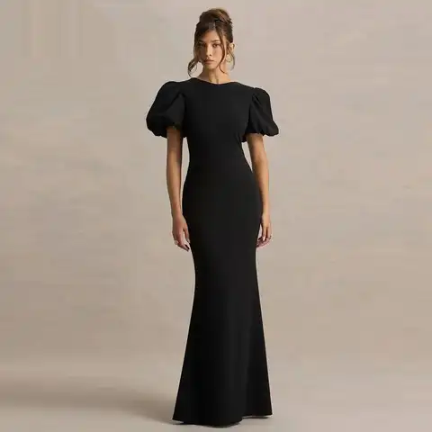 midnight blue formal dress KissProm Sky Corset Cutout Long with Slit, Sky Blue / Custom Size trendingsocials a formal wedding Black Lace Maxi Dress Color:Beige Pearl