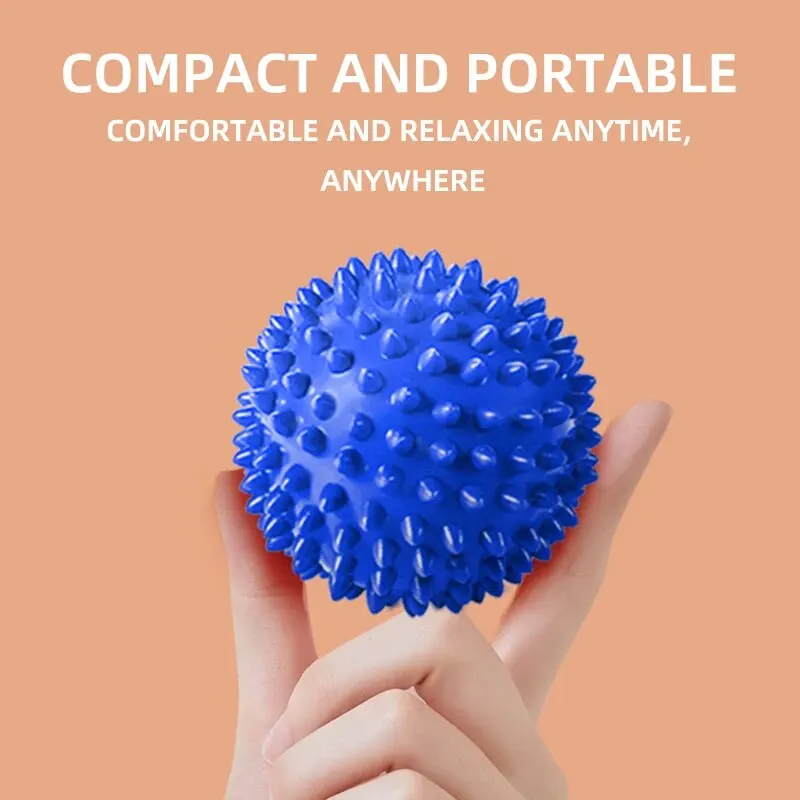 PVC Prick Ball 8cm Yoga Massage Ball Fitness Fascia Ball Grip Ball Sole Hedgehog Ball Yoga Ball