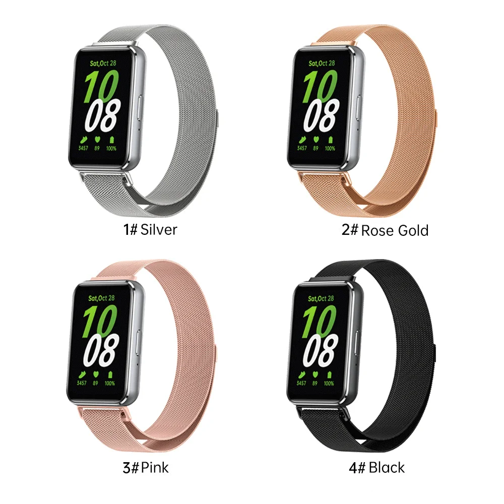 Pulseira Milanese para Samsung Galaxy Fit 3, Substituição Pulseira, Pulseira Esportiva, Assista Acessórios