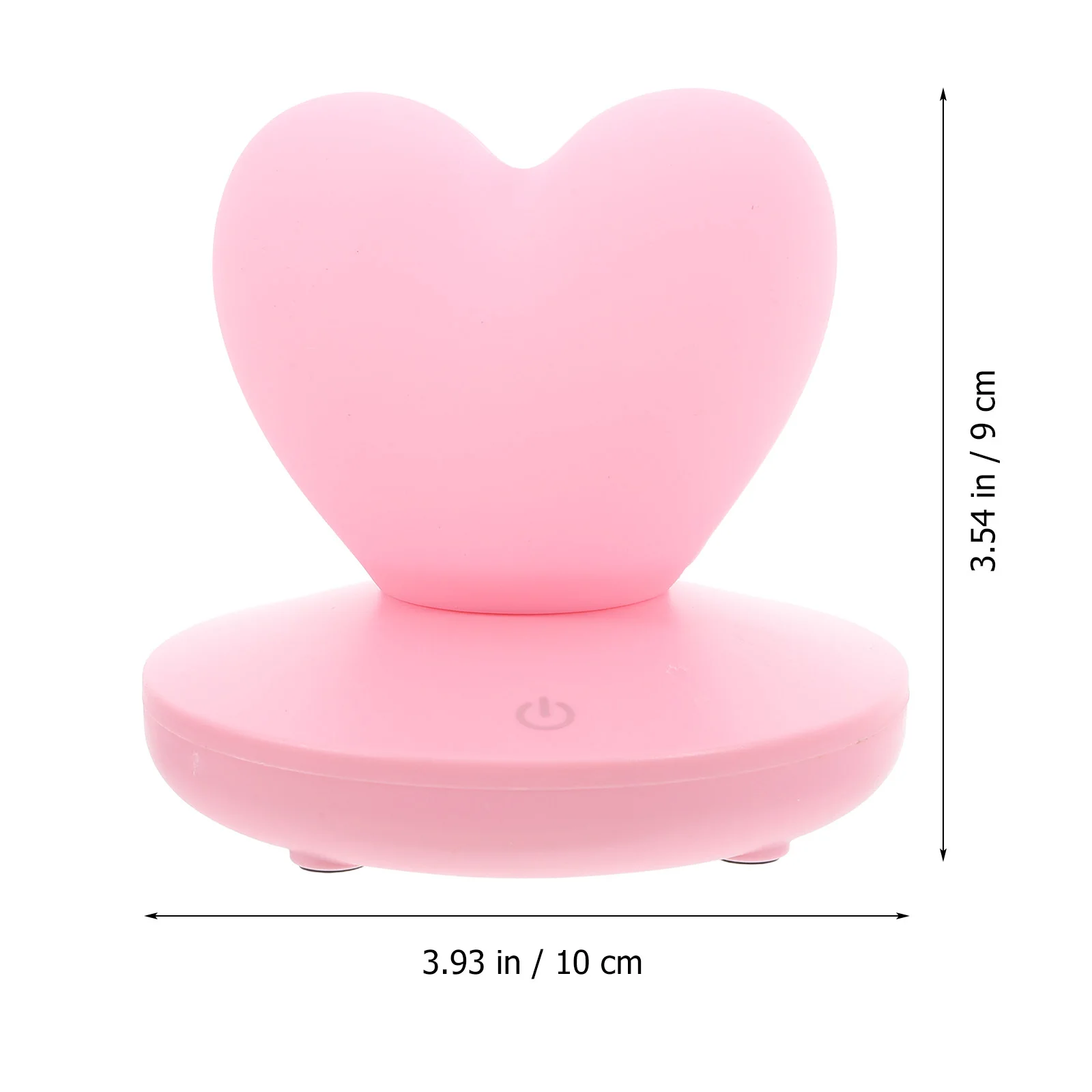 اللمس على شكل قلب ضوء الليل USB مصباح قابل لإعادة الشحن حساسة عملية الزخرفية تأثير لطيف أباجورة #2