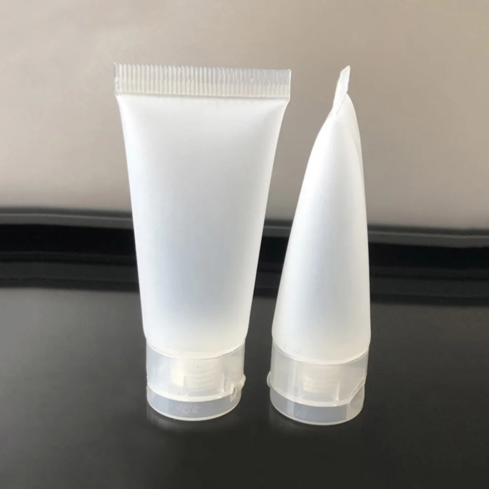10 stücke 50 ml Reise Flaschen Nachfüllbare Squeeze Container Für Shampoo Lotion Gesicht Waschen Körper Waschen Sonnencreme Creme Hautpflege werkzeuge