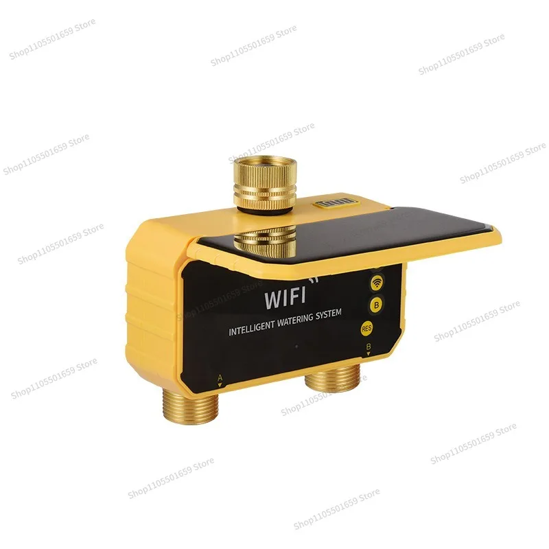 For WiFi Household Lazy Micro-spray Solar Automatic Irrigator Intelligent Drip Irrigation Dual-channel Regular Flower Watering