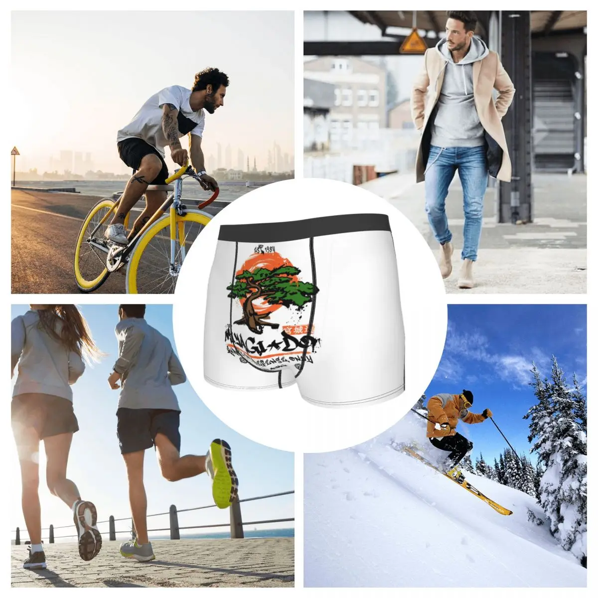 الملاكم السراويل السراويل Miyagi Do الكاراتيه سراويل الرجال ملابس داخلية جيدة التهوية ل أوم رجل صديقها هدية