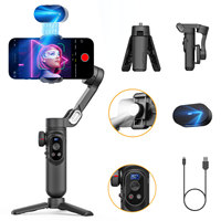 AOCHUAN Smart XPro Ai 3 Axis Smartphone Gimbal Stabilizer For iPhone And Android Smartphone Gimbal No app required to track face