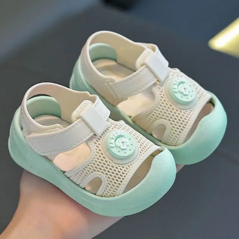 

New Baby Sandals for Boys and Girls Toddler Walking Shoes Outdoor Sports Sandals Anti-Collision Non-Slip Breathable Child Shoes
