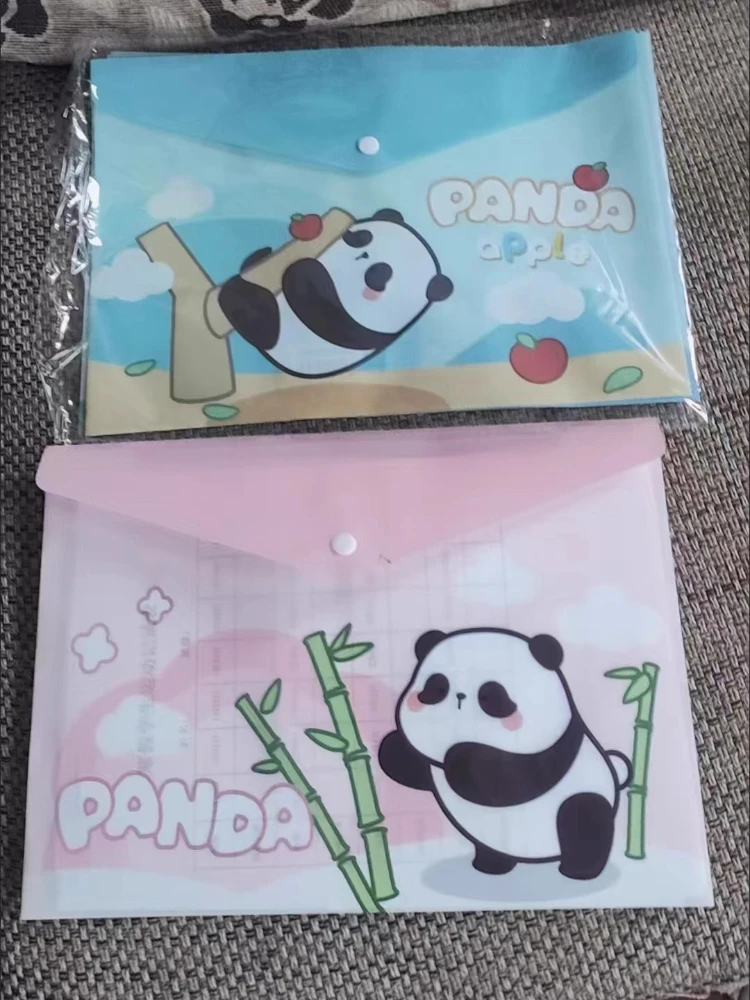 

5PCS/Set A4 Large-capacity Cartoon File Bag, Data Contract Receipt, Test Paper Storage Snap Button, Your Test Storage Bag