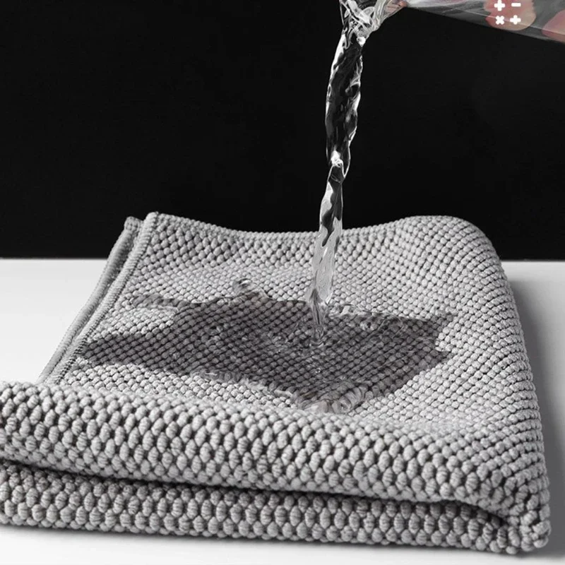 10/5/3PCS Kitchen Bar Cleaning Cloth Towel Tea Shop Coffee Machine Special Rags Water Absorbing Square Towels Household Cleaner