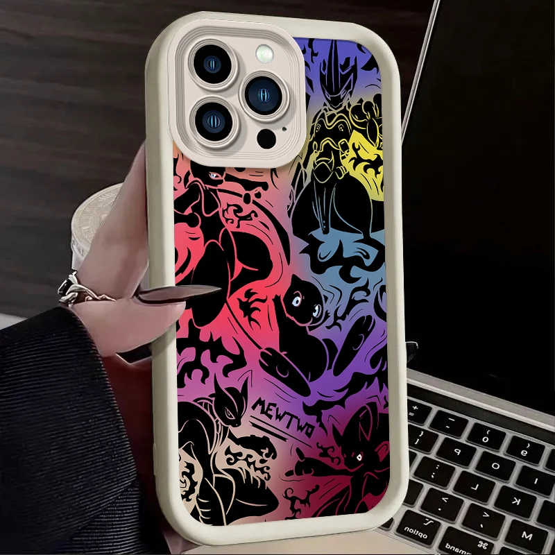 P-Pokemon Gengar ماتي جراب هاتف آيفون 17 الهواء 16 16E 15 14 13 12 11 برو ماكس X XS X S ماكس XR SE 2020 SE4 7 8 غطاء سيليكون #5