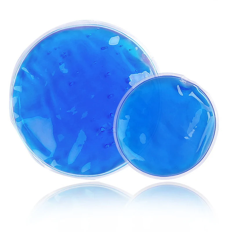 1 قطعة 7 سنتيمتر أو 10 سنتيمتر شكل دائري قابلة لإعادة الاستخدام الجليد الباردة هلام حزمة العلاج الميكروويف الحرارة لتخفيف الآلام لأكياس العلاج الباردة والساخنة