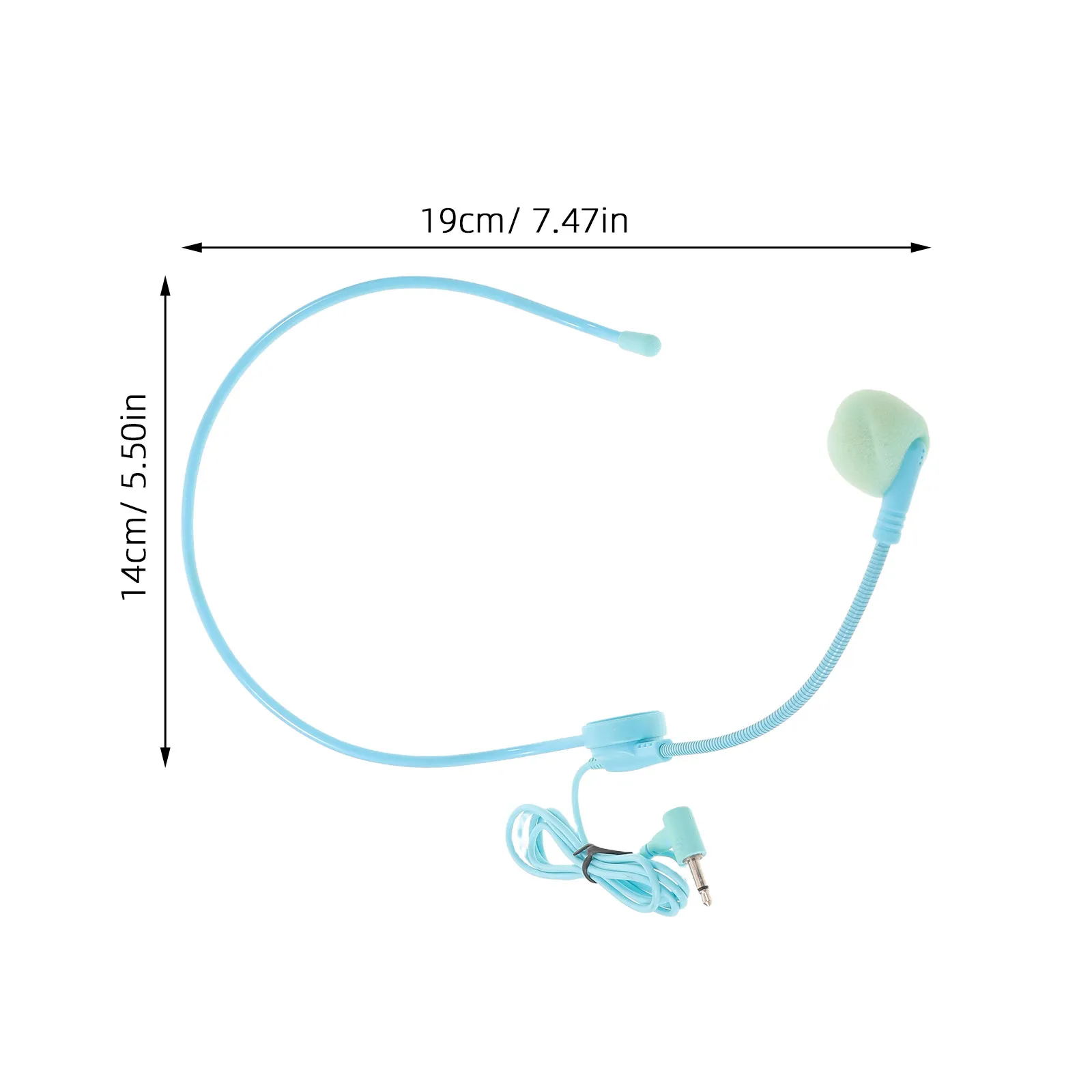 2Pcs Headset Microphone Wired Mini Head-Mounted Mic for Classroom Teaching Performance Flexible Wired Voice Amplifier 3.5mm Jack view 2