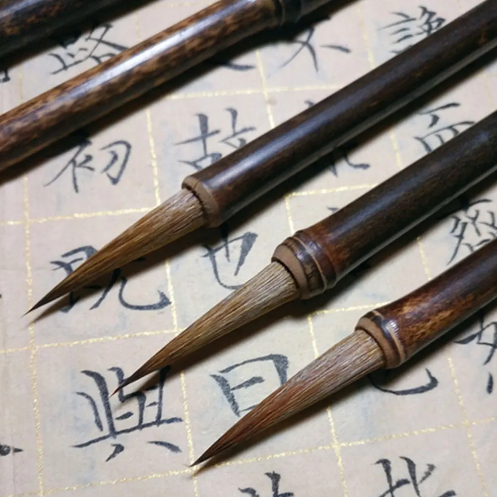 

Wolf Hair Calligraphy Brush Bamboo Handle Watercolor Artist Drawing Brushes Chinese Writing Tool Perfect For Calligraphy Gift