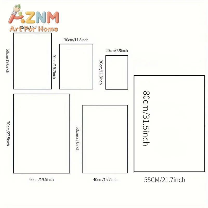 AZNM Hatsune Miku Rock Music Guitar Canvas Painting, Frameless Canvas Wall Art, Virtual Singer Anime Wall Painting for Bedroom view 6