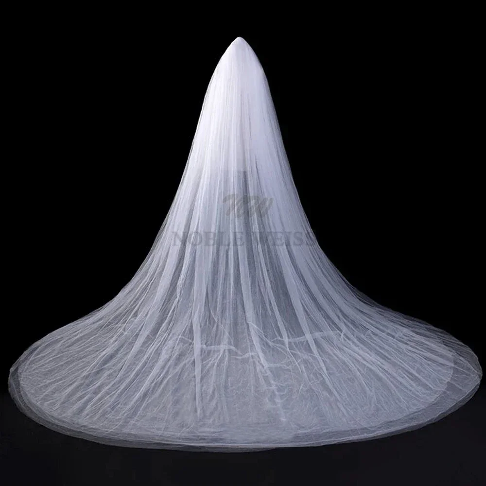 Wedding Veils Tulle Long Bridal Veil 2T Bridal Party Veil With Comb Wedding Accessories 3M Width*3M Length