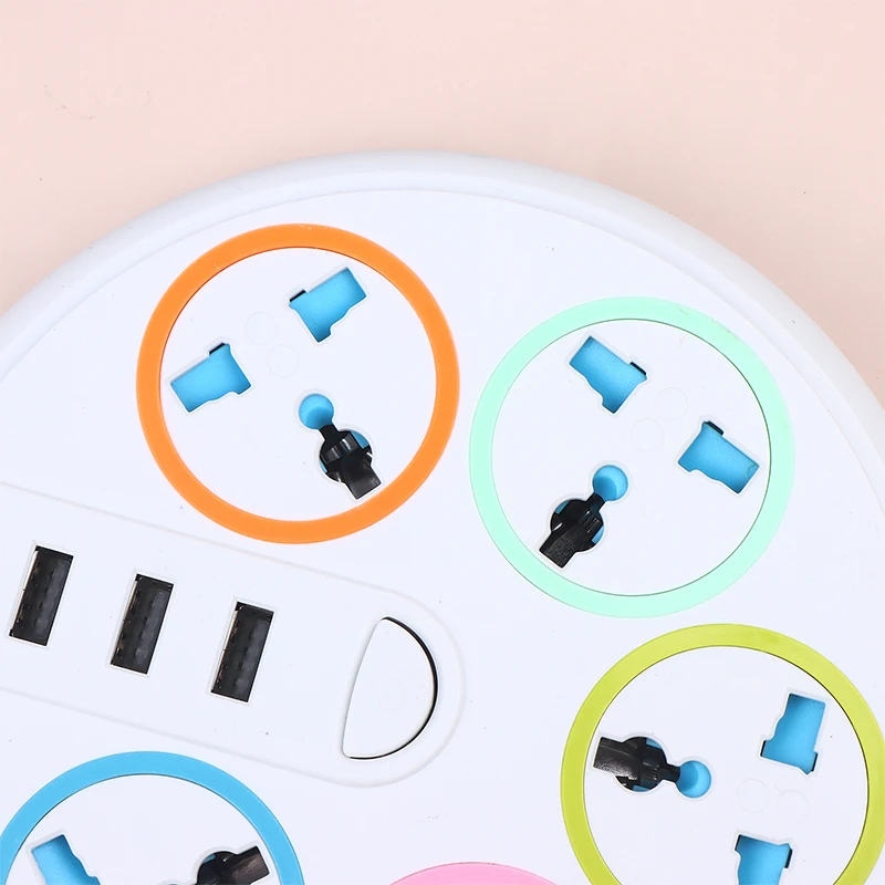 New EU US Plug 2/3Pin Universal Power Strip TypeC 3 USB Port 5 Way Outlet 2/3/5M Extension Power Socket Charge Electrical Socket