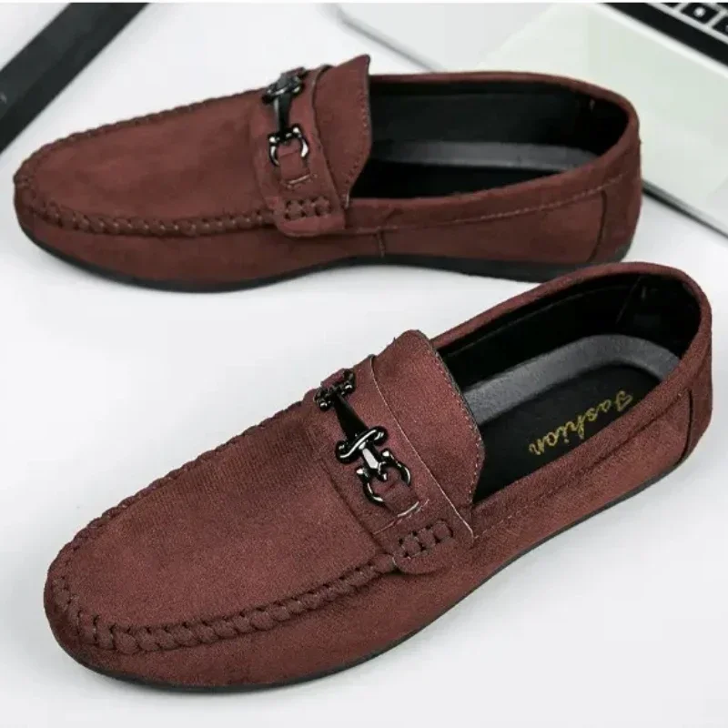 Size 39-44 Luxury Men Loafers Soft Moccasins Summer Shoes Man High Quality Mens Shoes Casual  Leather Driving Flats