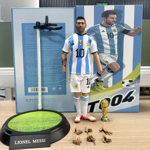DDTOYS Spot Messi 1/6 Modern Soldier Joint Movable Football Model