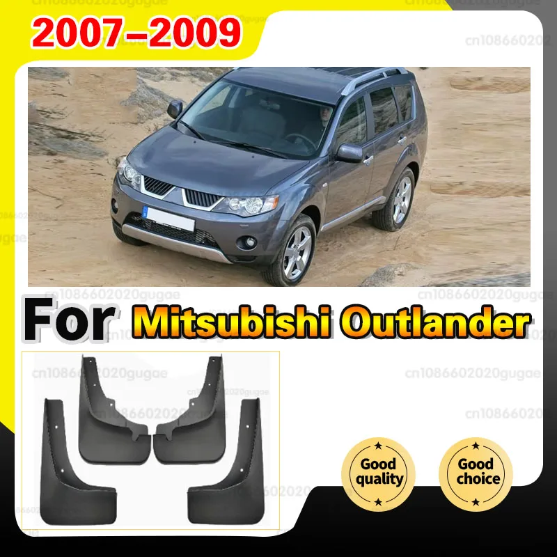 

For Mitsubishi Outlander 2007 2008 2009 Car Accessories 4x Car Mudguards Front Rear Mud Flaps Splash Guards Fender
