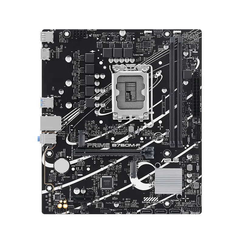 اللوحة الأم ASUS B760M-F DDR5 placa mae Intel 12th/13th CPU LGA 1700 DDR5 96G PCI-E4.0 M.2 SSD اللوحة الأم للألعاب