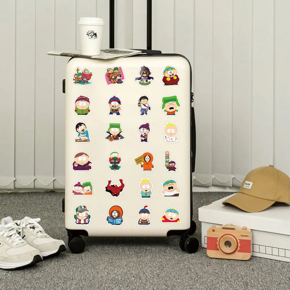 53pcs South Park Cartoon Stickers Mobile Phone Case Luggage DIY Decorative Supplies Waterproof Stickers