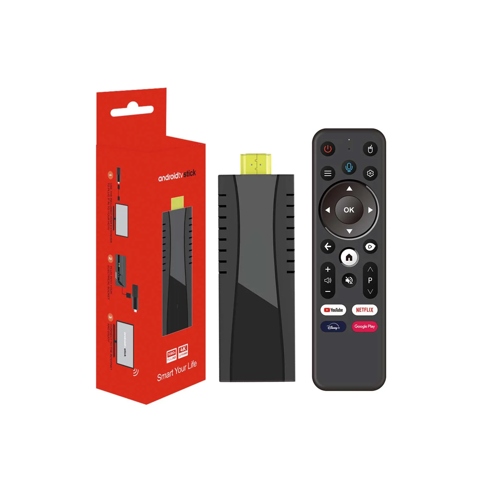 BOXPUT iATV Q3 MAX Android 11 TV Stick Amlogic 905W2 Quad Core 2GB/16GB TV Box portatile WiFi BT5.0 AV1 4K Video Mini TV Stick