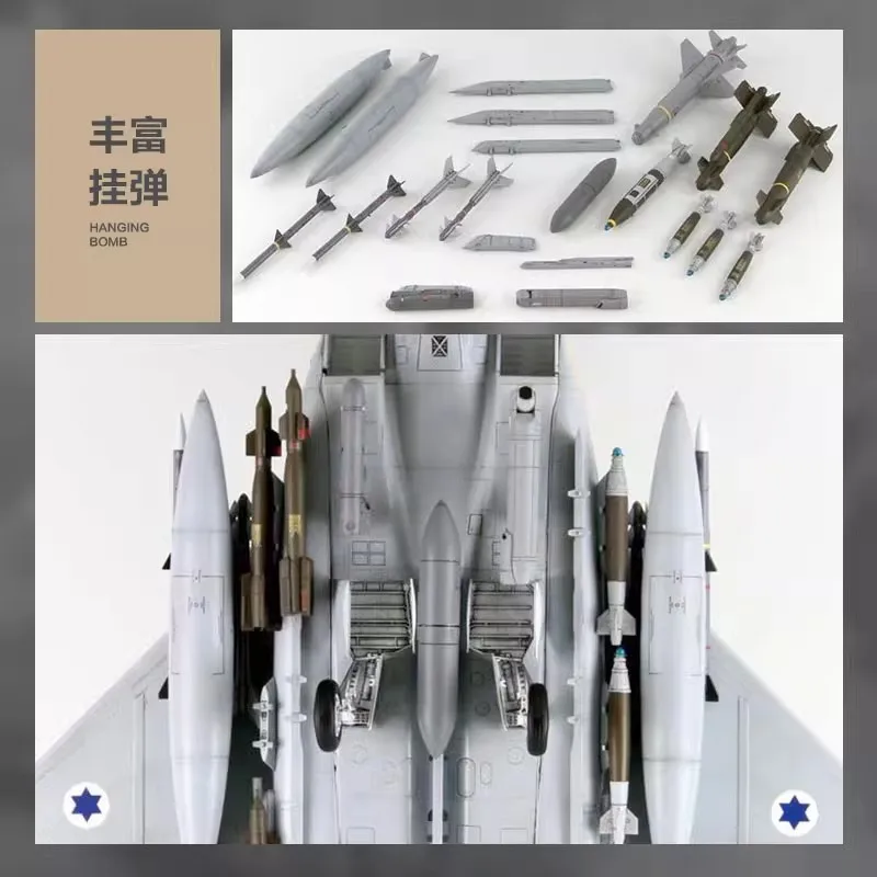 1/48 GWH نموذج التجميع سلاح الجو الإسرائيلي F-15I IAF Ra'am النسر المقاتل طائرة نموذج L4816 غير ملون مخصص ألعاب للأولاد هدية عيد الميلاد
