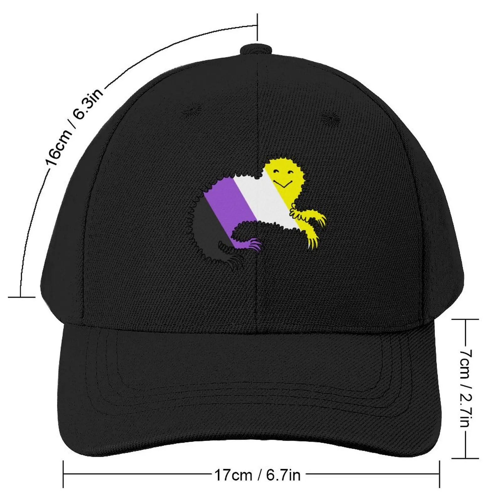 nonbinary demon Baseball Cap |-F-| Beach Outing Fashion Beach Big Size Hat Women's Hats For The Sun Men's