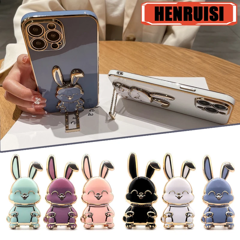 Bunny Finger Ring Holder Mobile Phone Mini Pull Rod Phone Stand Expanding Grip Universal For Smartphone Phone Accessories 2023