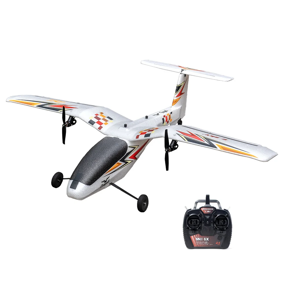 ESKY Seagull-Avião Dual Motor EPP RC, Planador com Controlador de Voo, 760mm Wingspan, 2.4G, 6CH, BNF, RTF