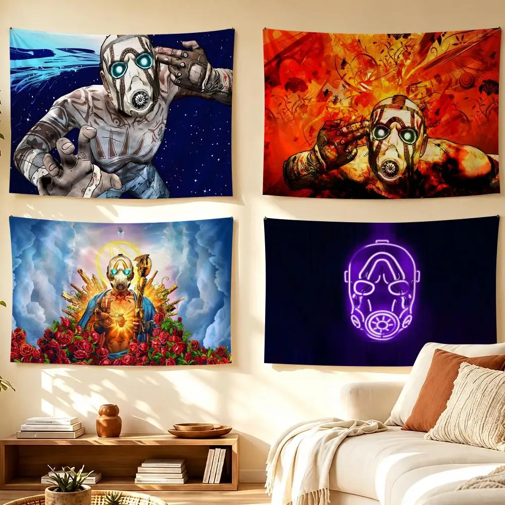 Borderlands Tapestry Banner For College Dorm Bedroom Outdoor Living Room Wall Art Decor Party
