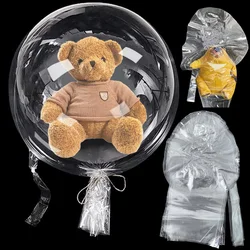 5-50 Stuks Brede Hals Bubble Ballonnen Bobo Ballon Voorgerekt Gevuld Geen Behoefte Ballon Vulling Machine Verjaardag Geschenken