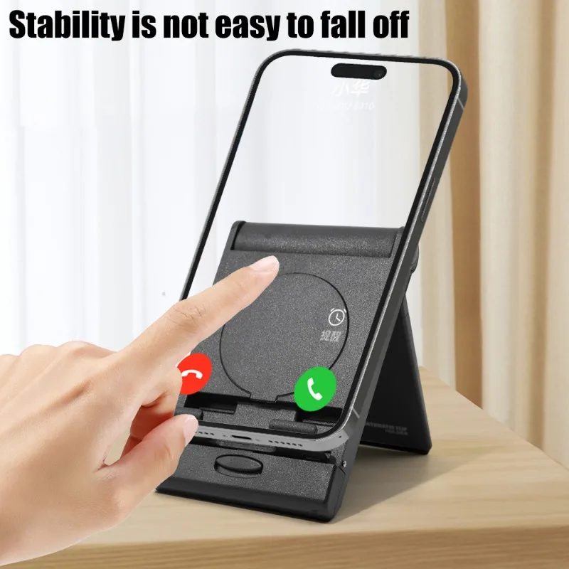 Mini Protable Foldable Automatic Flip Cover Cellphone Stands for IPhone Samsung Xiaomi Tablet Mobile Phone Desktop Lazy Holder