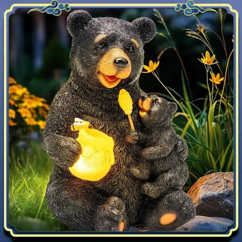 

Новейшая садовая статуя, фигурка медведя любви, украшение для уличного двора, уникальный подарок на день рождения, новоселье