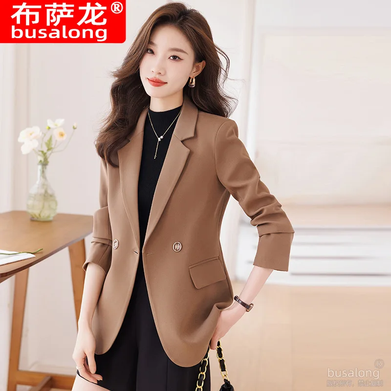 새로운 스타일리시 패션 정장 캐주얼 여성용 긴팔 프로페셔널 블레이저 포멀 재킷 워크웨어8830