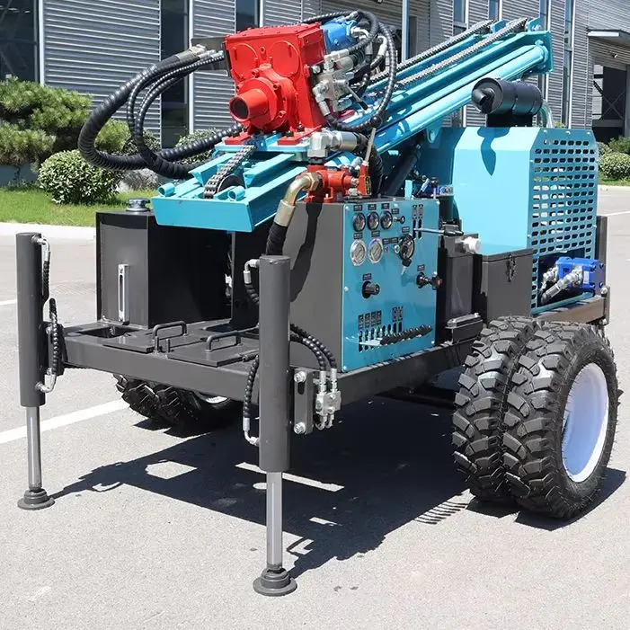 Customized Rotary Deep Water Drill 300M Crawler Diesel High Torque Accurate Hot Rig Deep Water Well Drilling Rig