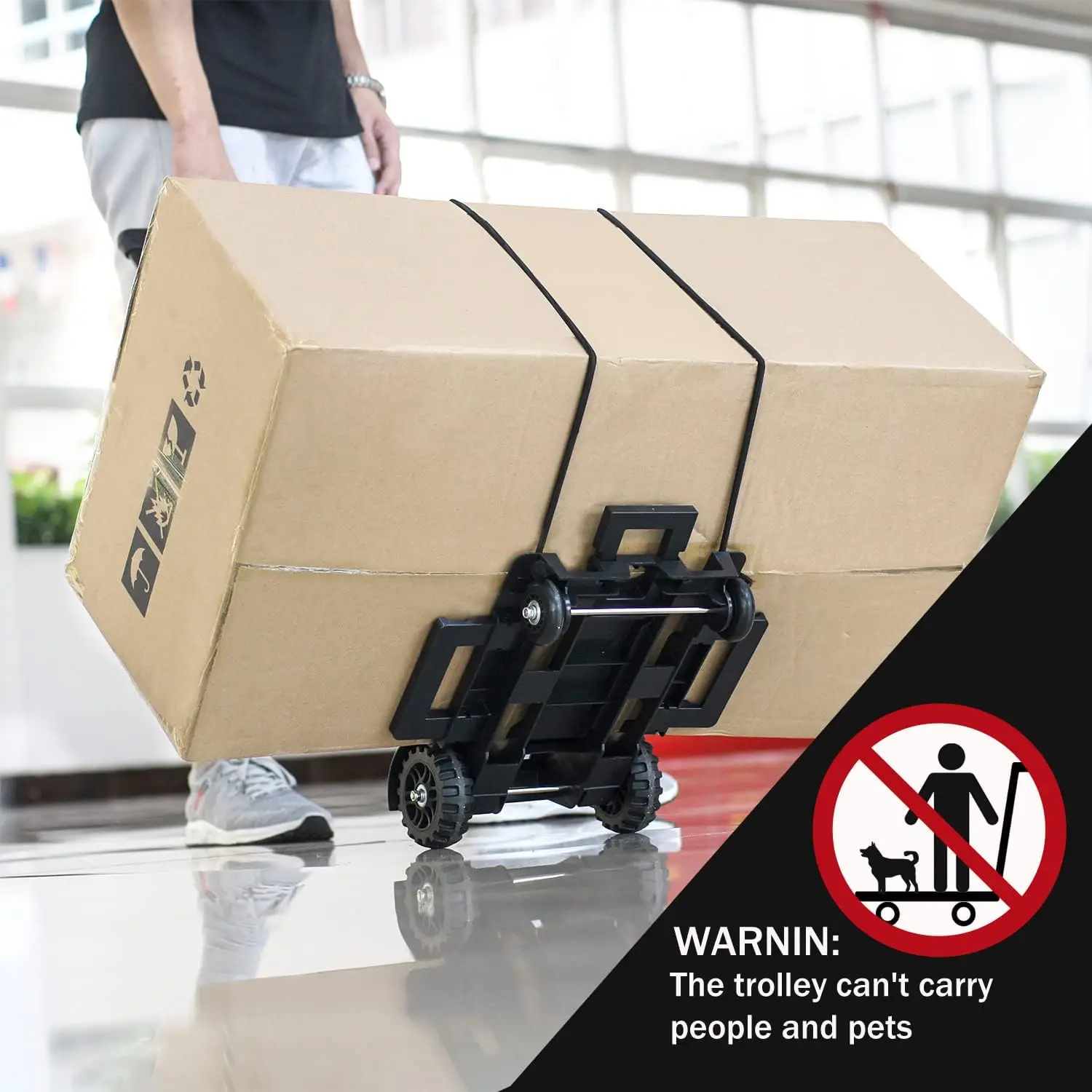 Folding Retractable Trolley Folding Hand Truck Handling Household Magic Trailer Shopping Cart Trolley Portable Luggage Hand Cart