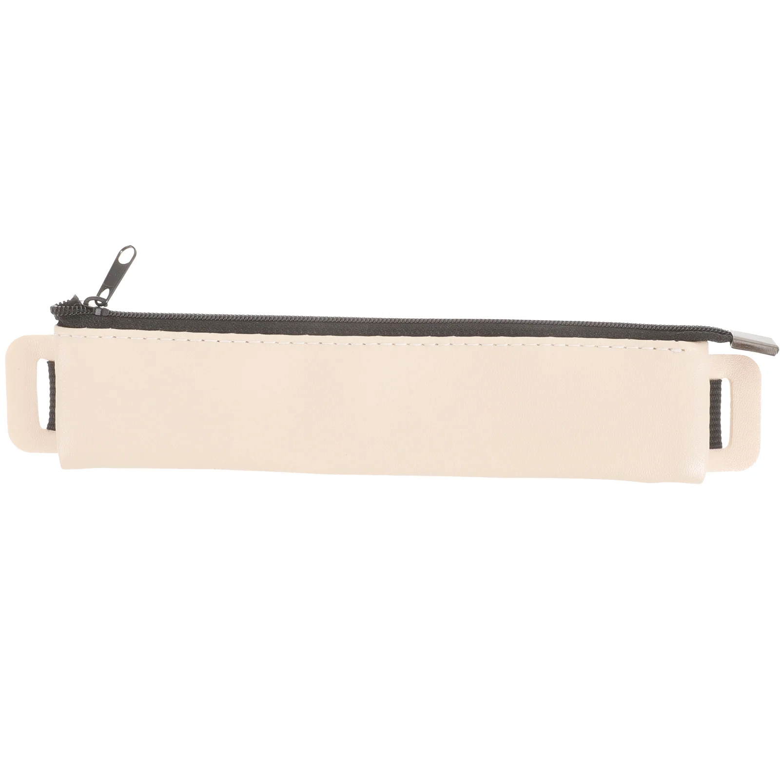 

Business PU Pen Case Elastic Buckle Pen Storage Bag Zipper Pouch for Office School Writing Tool Holder