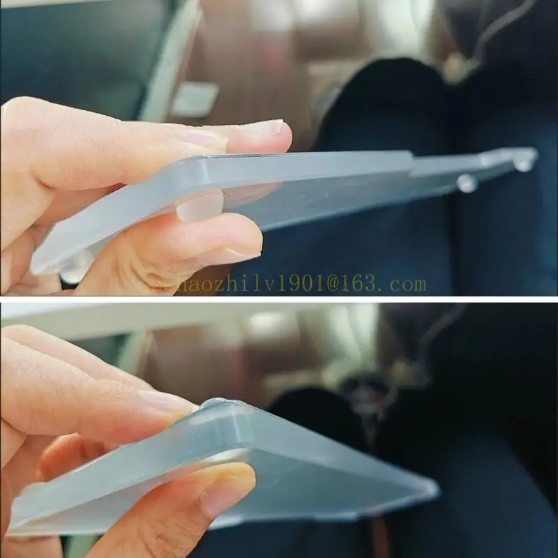 Podpórka nadgarstek z akrylu 62KA w kształcie litery U, ergonomiczny uchwyt na klawiaturę do domu lub biura, zmniejszający zmęczenie komputera.