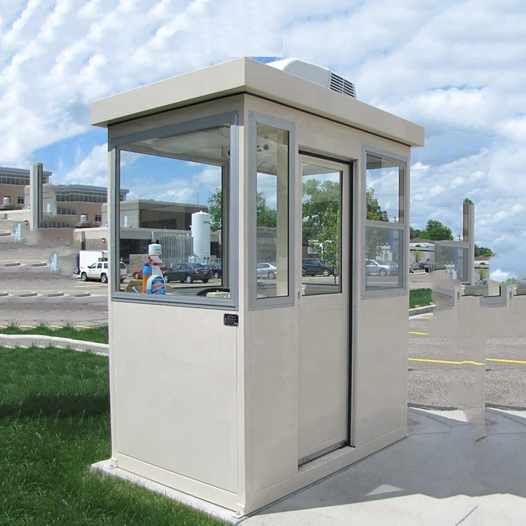 Modern Stainless Steel Security Booth, Custom Exterior for Villa Office Shop, 3D Design, AliExpress Best Selling