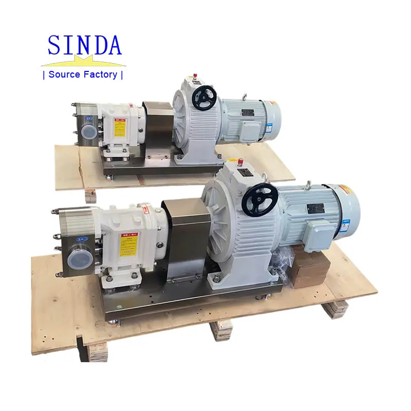 High Viscosity Sanitary Rotor Lobe Pump Sugar Syrup Fluid Transfer Pumps Positive Displacement Rotor