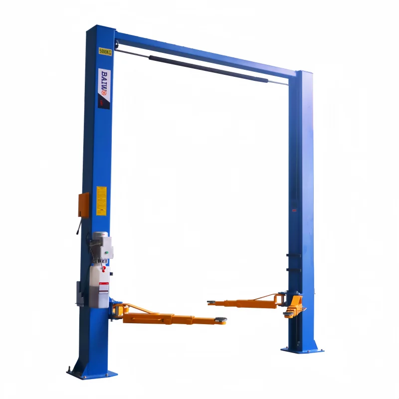 Factory Direct Sale Hydraulic Clear Floor Two Post Car Lift/5000 kg Workshop Lift/5 Tons Auto 2 Post Car Lift