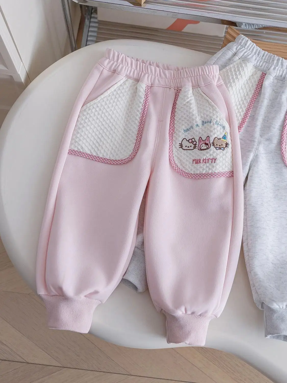 

Спортивные брюки для девочек, верхняя одежда, осенняя одежда для малышей, спортивные длинные брюки для маленьких детей, повседневные брюки-харланы из полиэфирного волокна