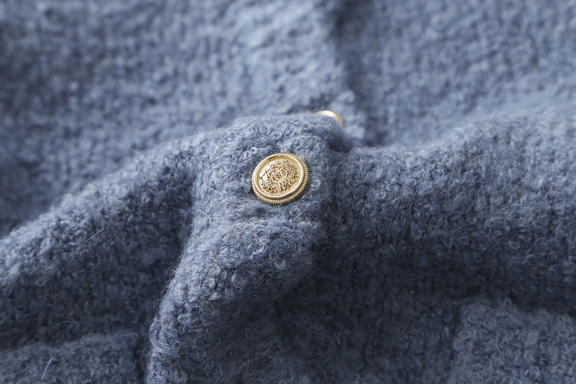 Ethereal MD 2023 autumn new style of Mini loop yarn knitted cardigan short coat