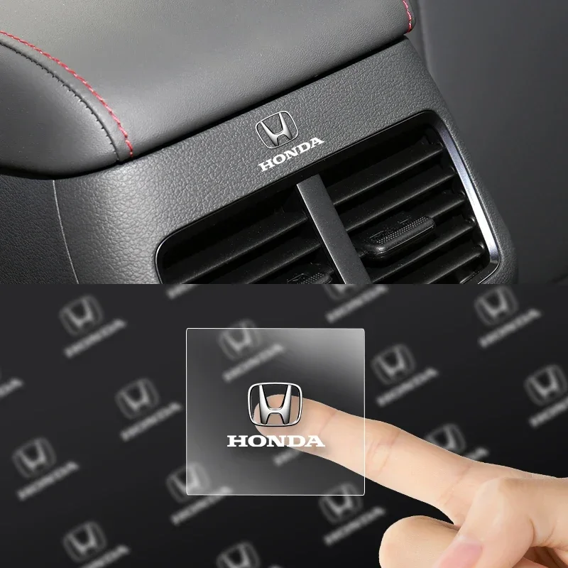 Наклейка на кнопку подъема стекла автомобиля, наклейка на руль для Honda FIT Civic CRV Accord Jazz HRV Vezel CRZ City CRX Pilot